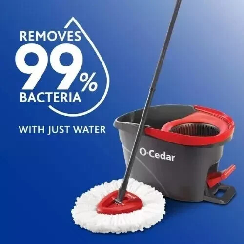 O-Cedar EasyWring Spin Mop & Bucket System- New