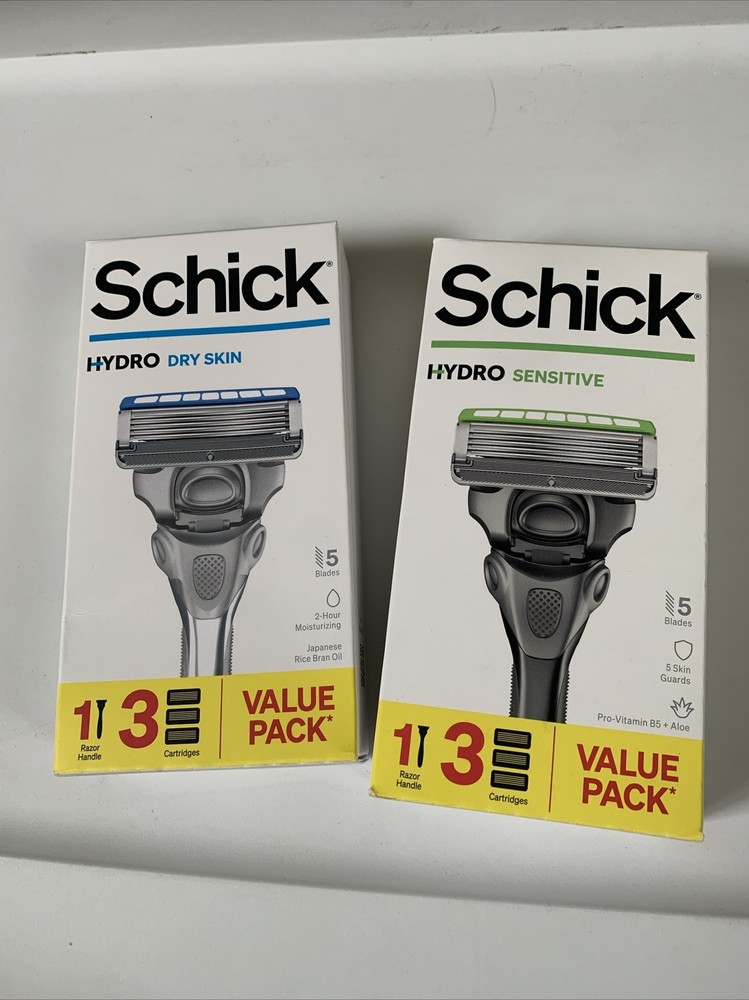 Schick  Hydro 5 Sensitive Razors * & Refill Blades - 2 Boxes