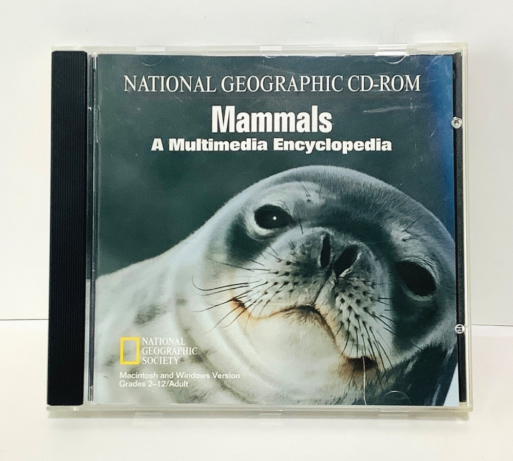 CD ROM National Geographic Multimedia Encyclopedia  MAMMALS