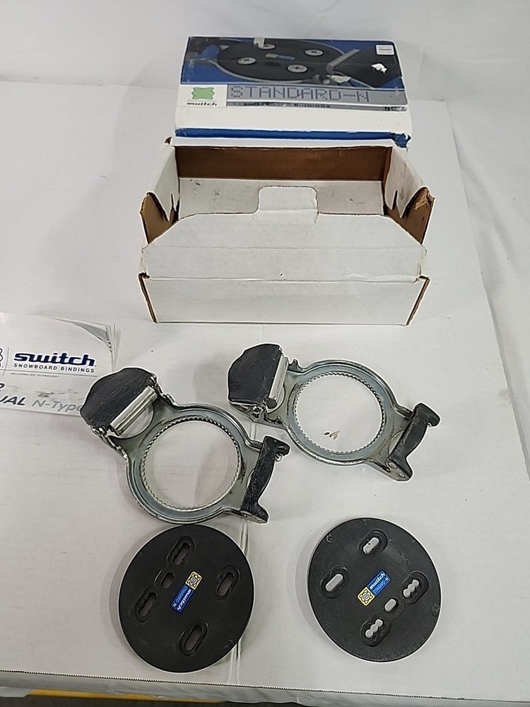 Switch Step-In Snowboard Bindings w/ Plates Mounting Standard-N With Box