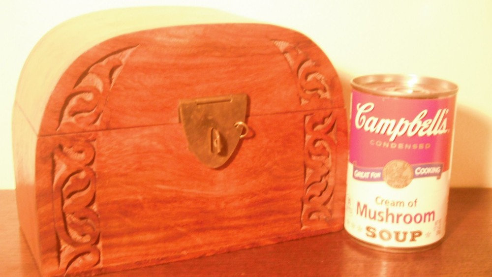 Round Topped Solid Wood Chest