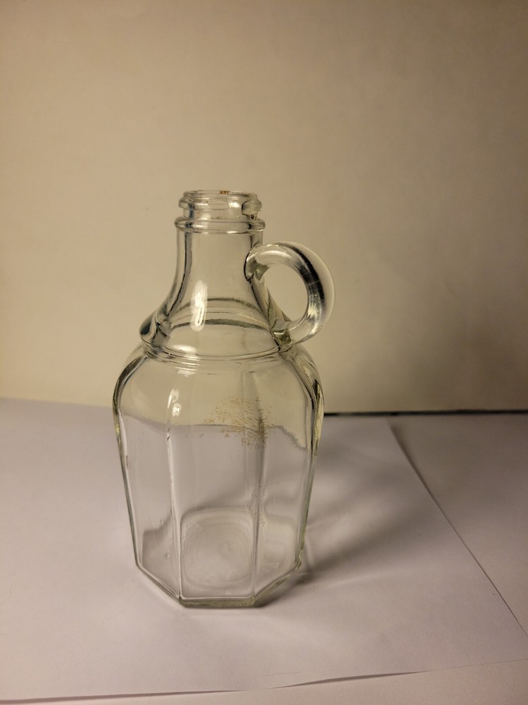 Vintage Glass Syrup Bottle