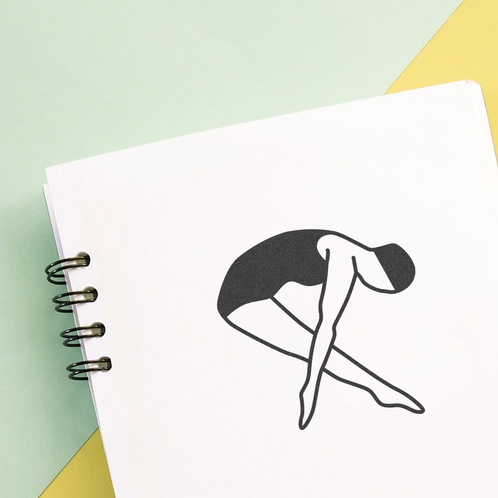 Diver Art Rubber Stamp