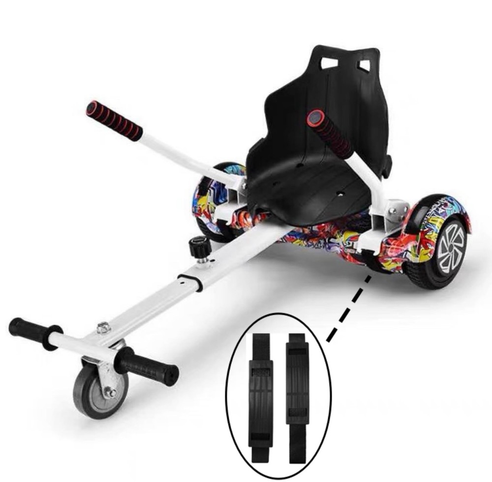 2 Pieces Adjustable Hoverboard Seat Attachment Straps and 2 Pieces Strap Prot...