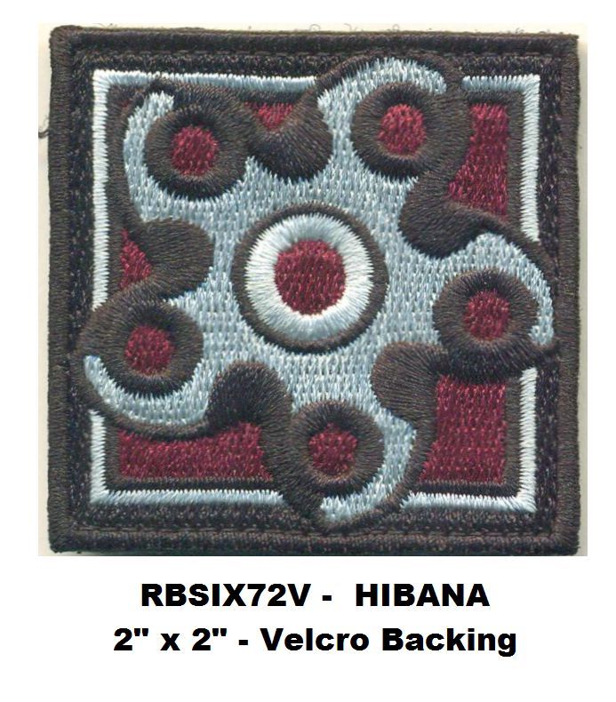 RAINBOW SIX HIBANA PATCH WITH HOOK BACKING  - RBSIX72V