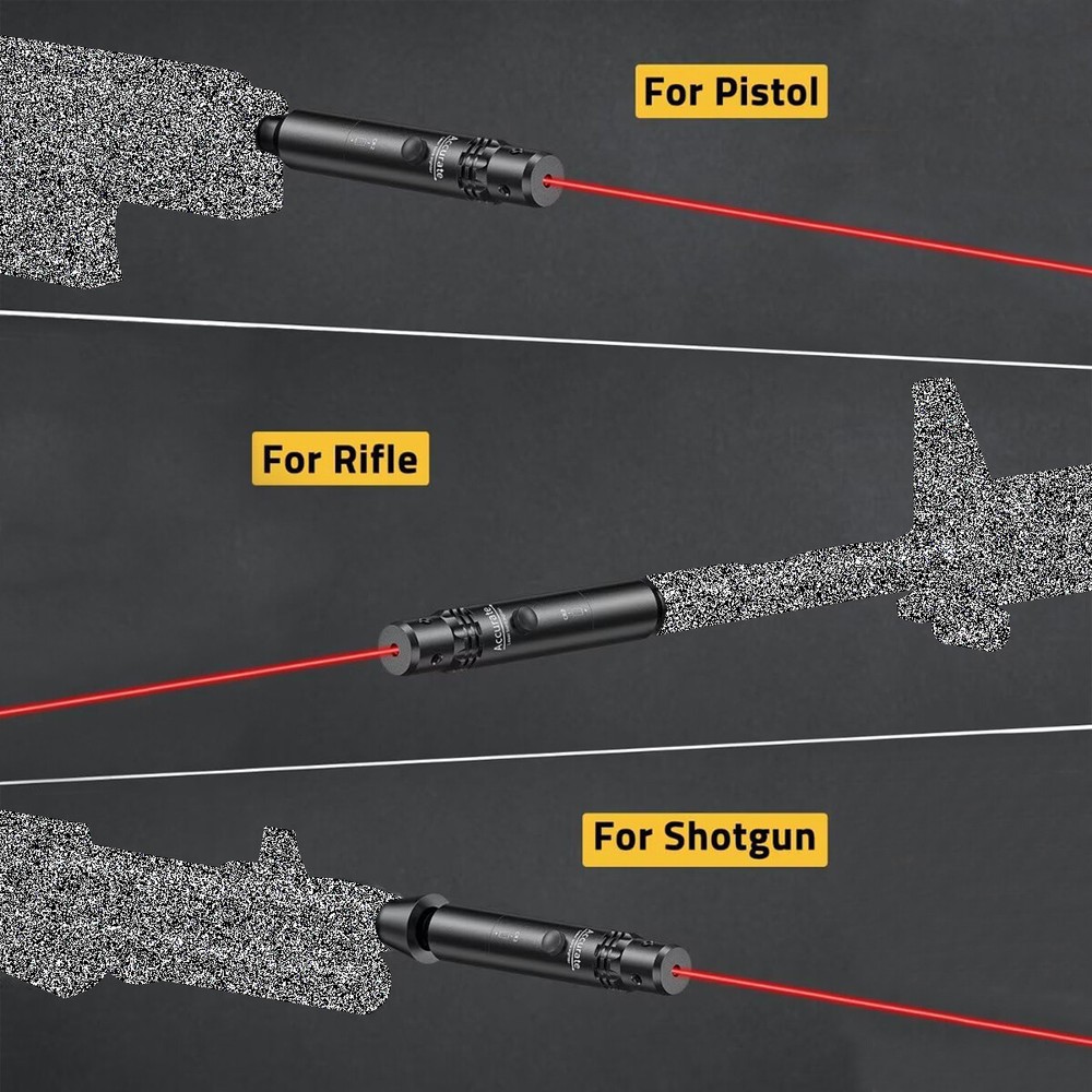 Professional Laser Bore Sight Kit For Multiple Caliber Upgraded Red Bore Sighter