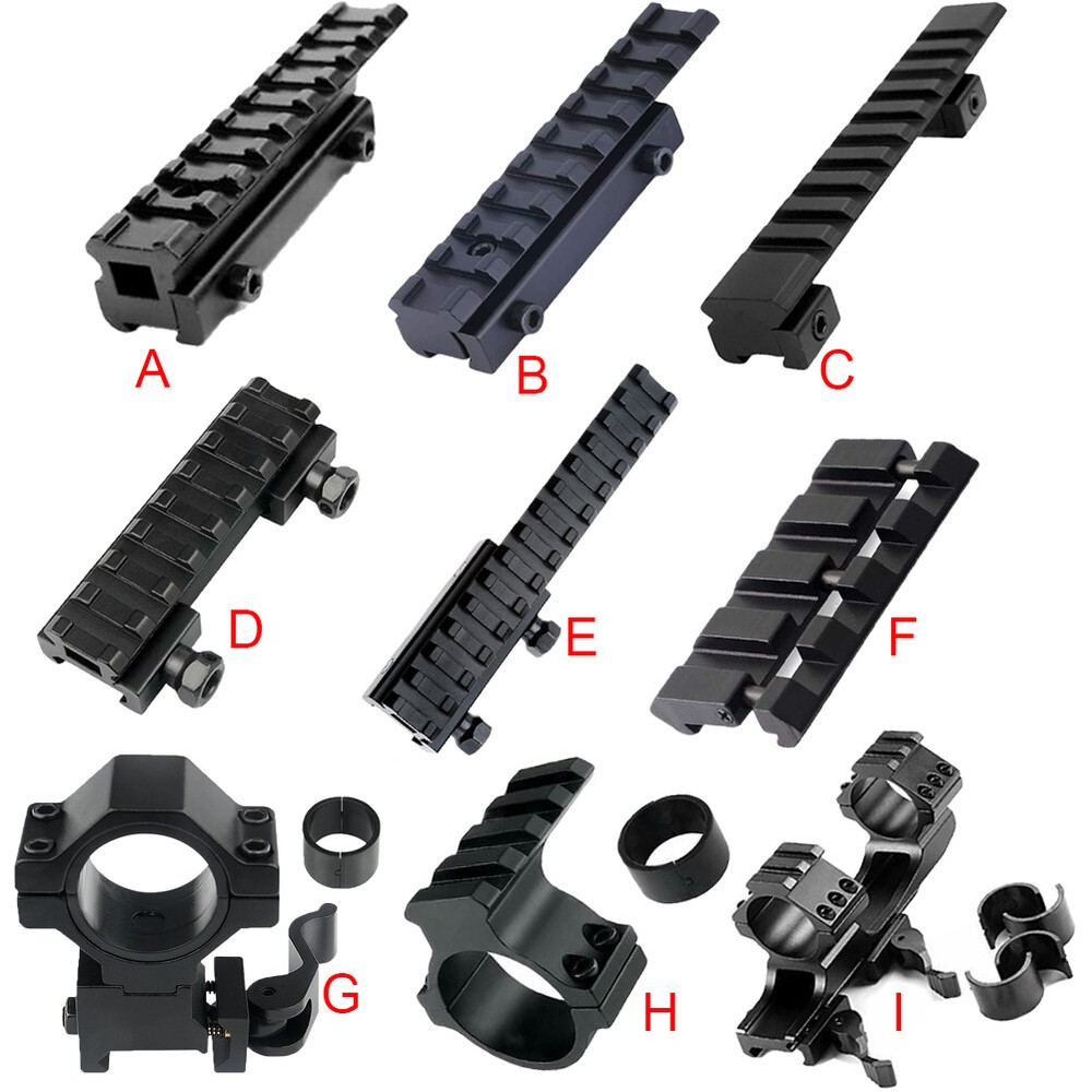 Tactical Scope Mount Dovetail Extend Picatinny Rail Adapter 11mm / 20mm