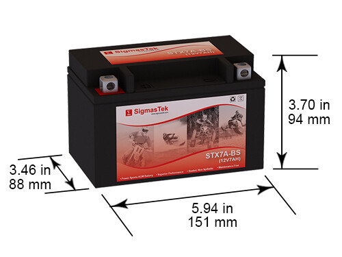 Scorpion YTX7A-BS SigmasTek Battery Replacement