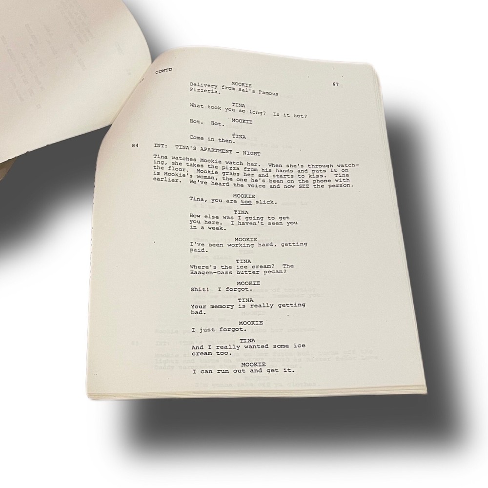 DO THE RIGHT THING Spike Lee Original Script Screenplay Movie Prop