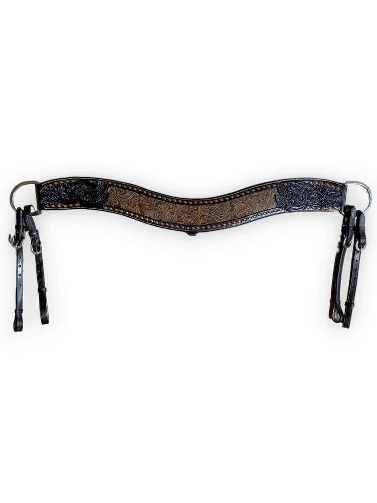 Schulz Equine John Wayne Floral Tooled Tripping Collar