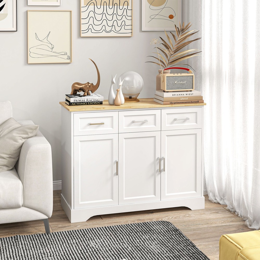 Kitchen Sideboard Buffet Cabinet with Storage, Kitchen Island