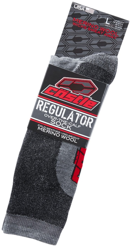 Castle X Regulator Mens Winter Socks Gray/Red