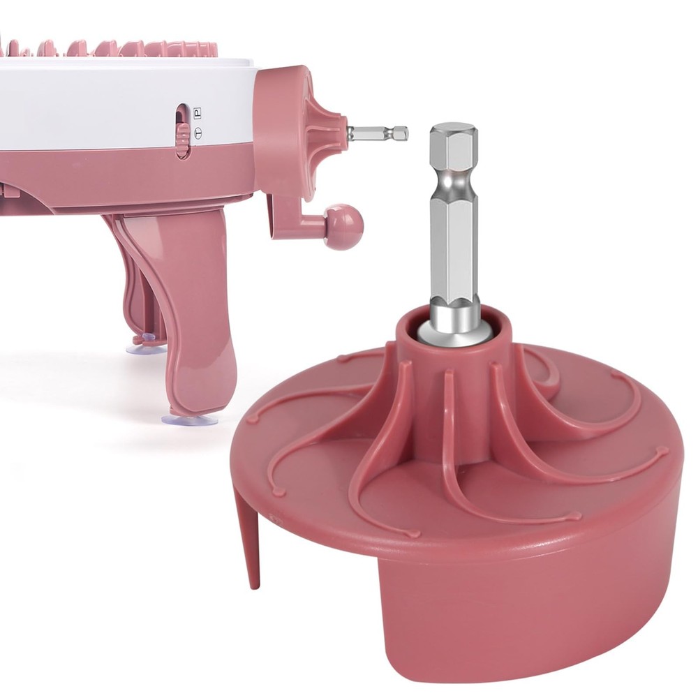 Knitting Machine Adapter, Quick Knit Replaceable Crochet S, Deep pink