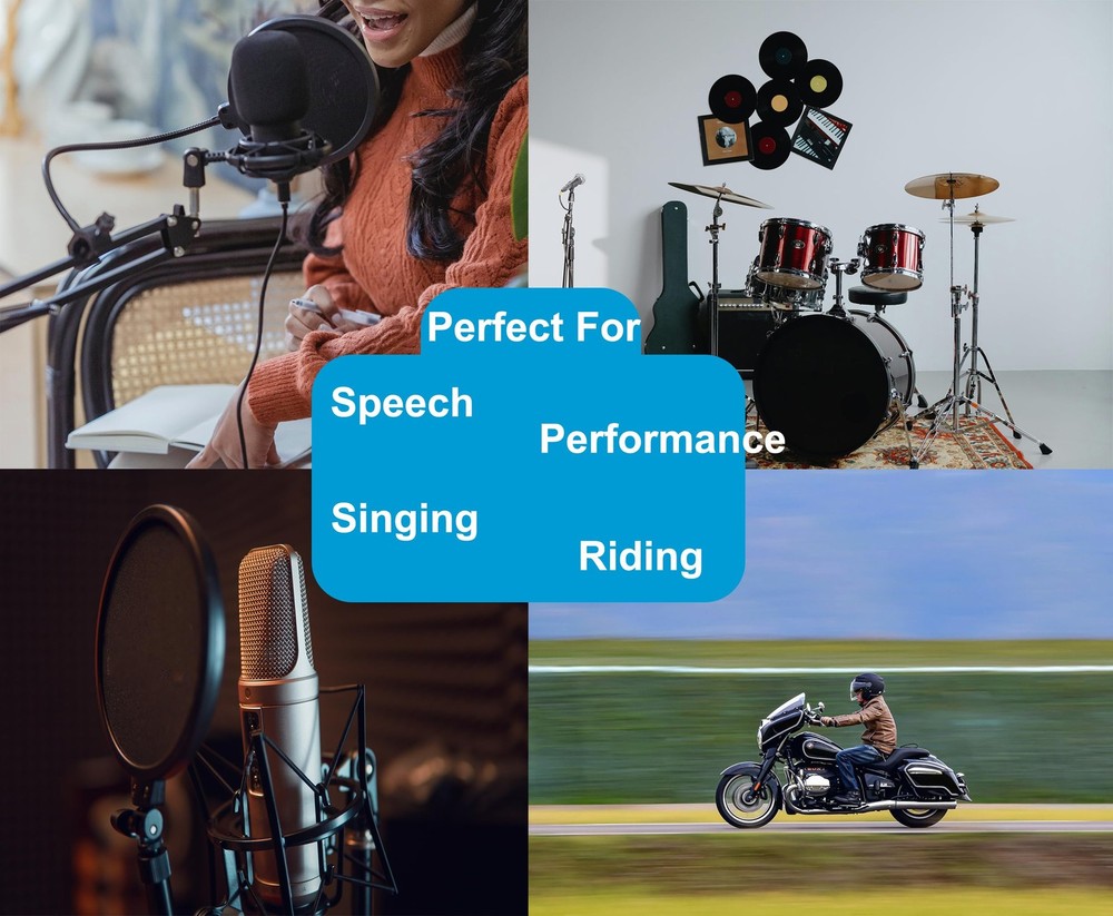 Hocoder Phone Holder for Mic Stand Clamp for Music Microphone Stand Smartphon...