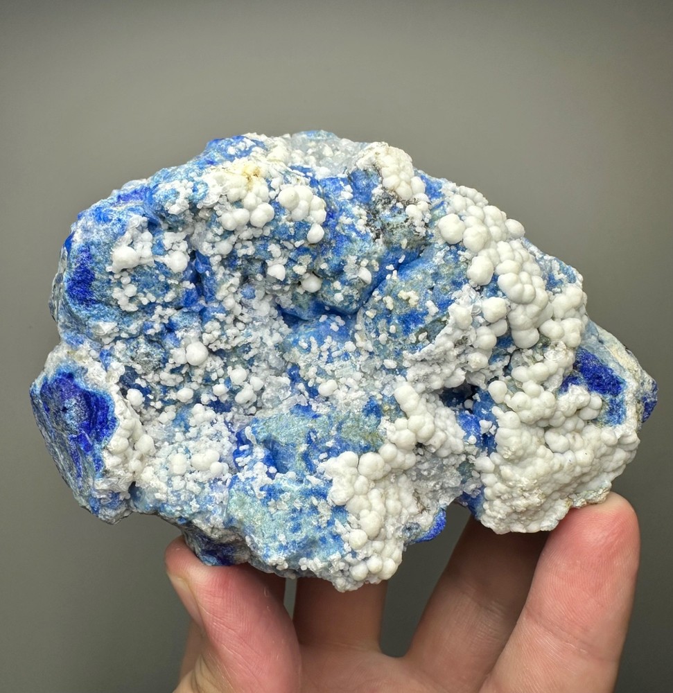 449 Gr. Fluorescent Phosphorescent Rare Blue Sodalite Cluster W/Unknown Bubbles