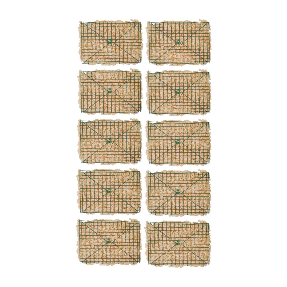 10Pcs Artificial Flower Wall Panel Backdrop Wedding Party Background Venue Decor