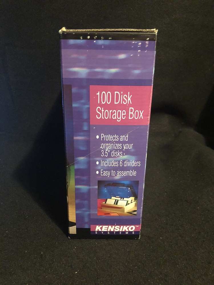 3.5” Disk Storage Organizer Kensiko Systems 100 Capacity New