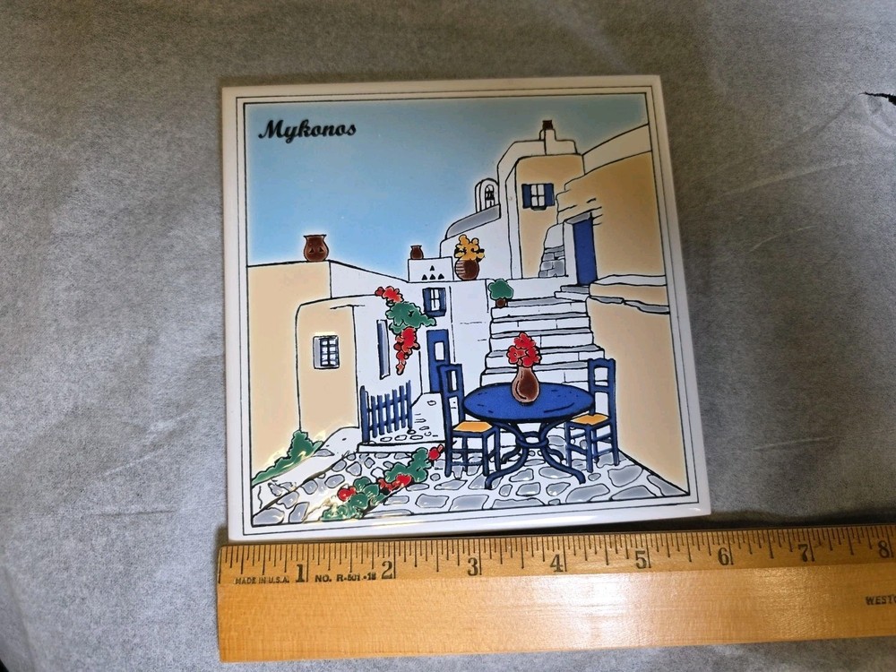 VTG Mykonos 6" Hanging Tile Greece