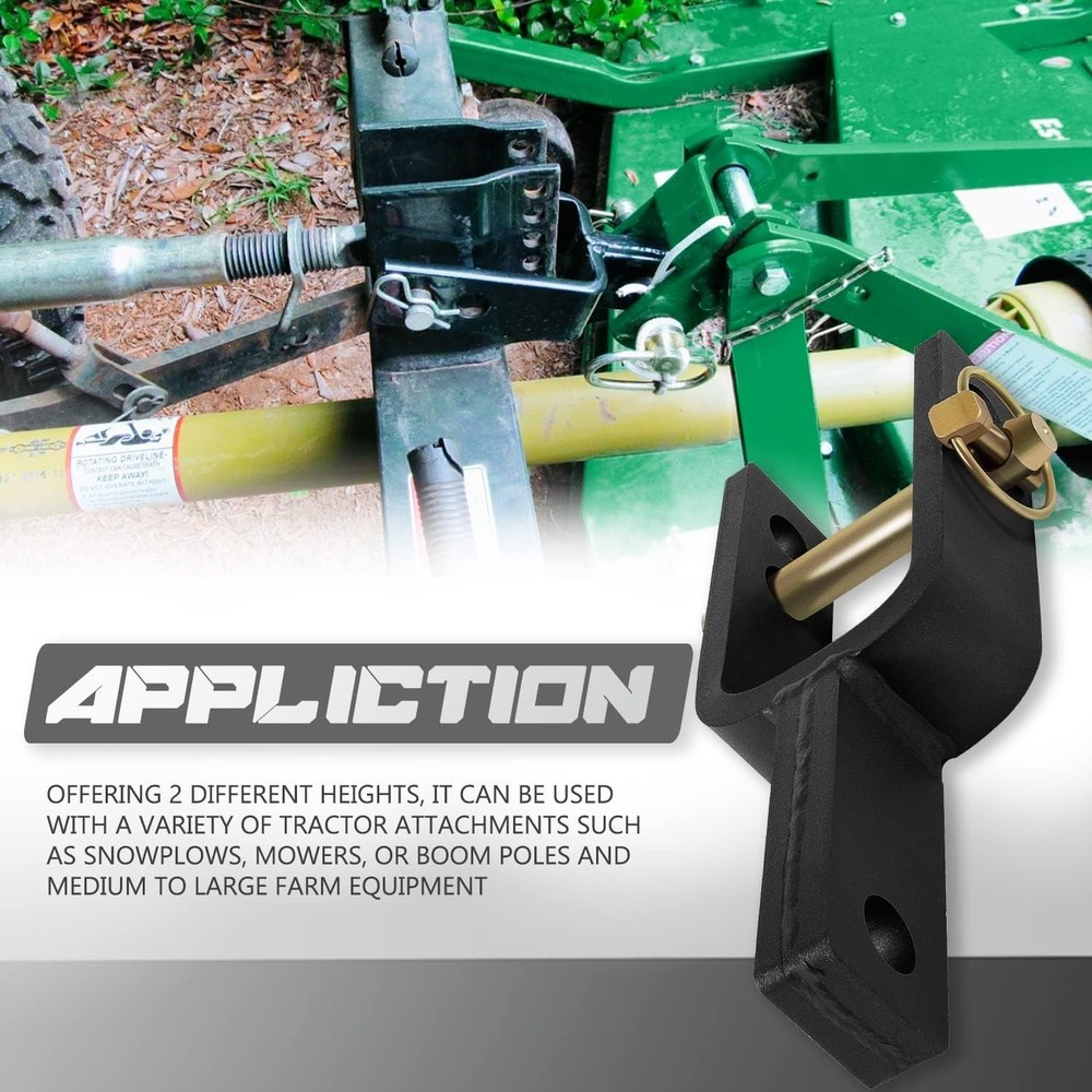 Lightweight Quick Hitch Adapter for Tractors - Rust-Proof, Adjustable Design