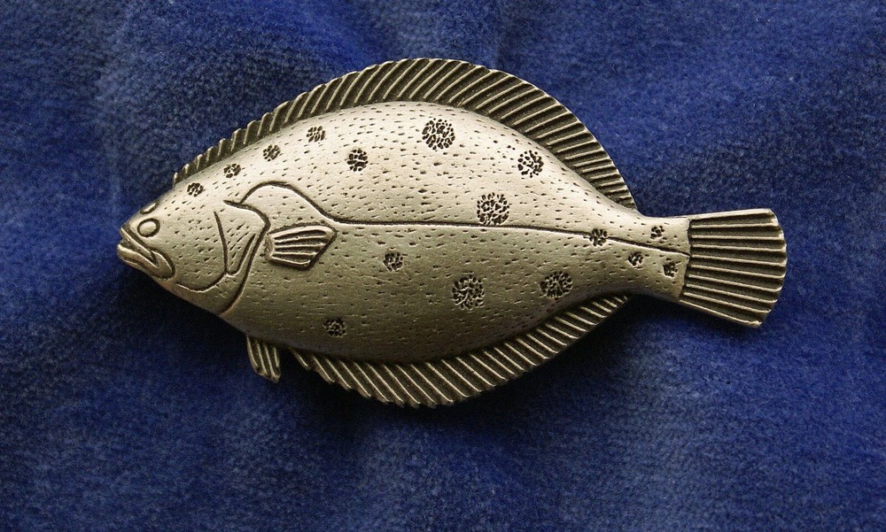 Empire Pewter Flounder Fish Pin