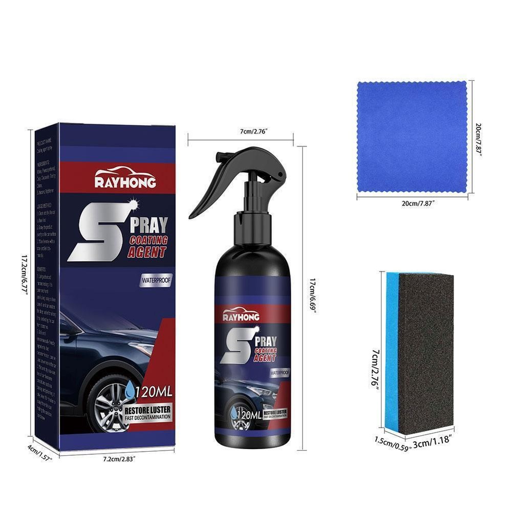 2× Multi-functional Coating Renewal Agent Quick Coating Spray High Protection US
