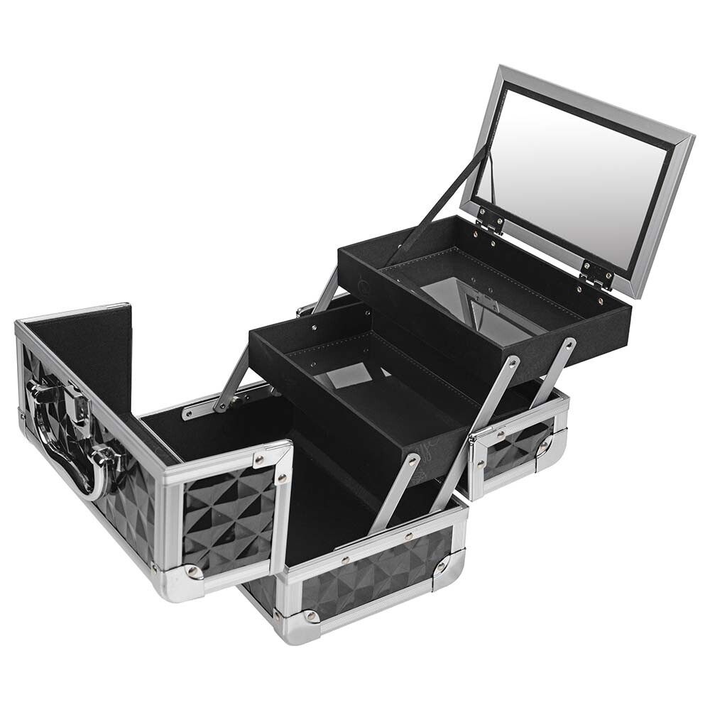 SHANY Mini Makeup Train Case With Mirror