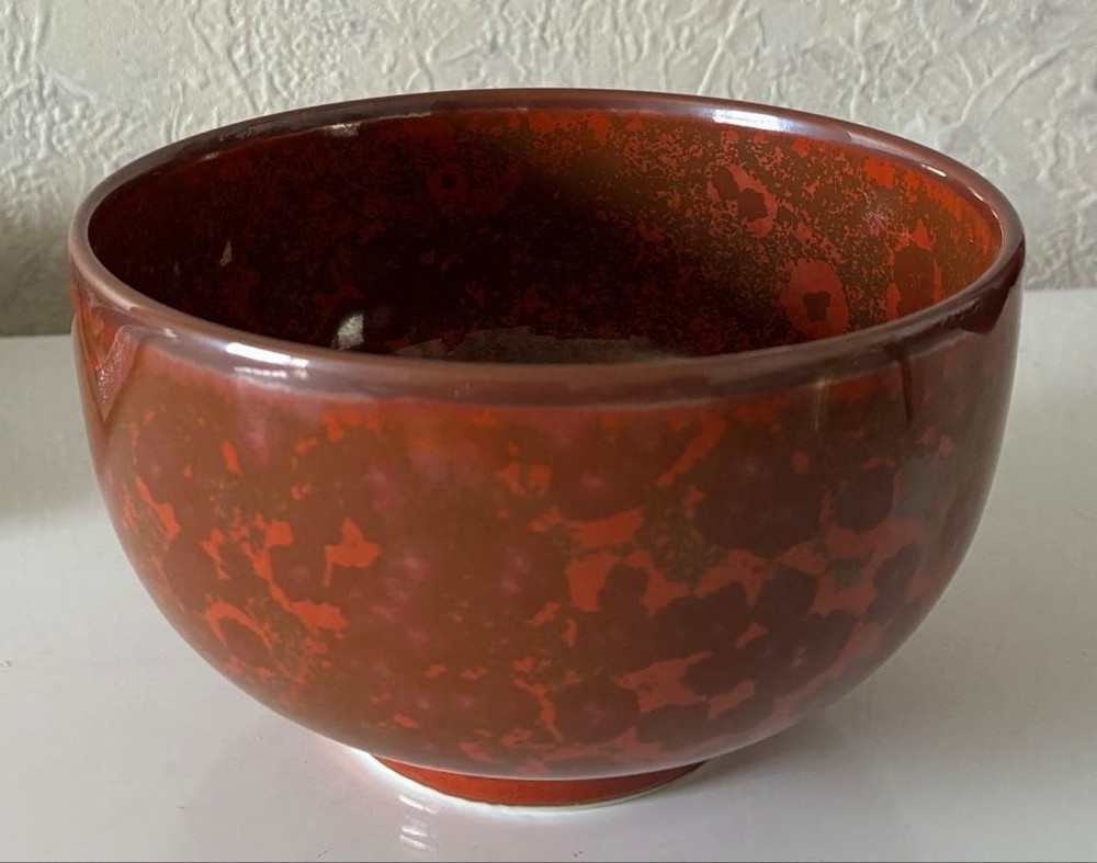 Tea Utensils Ceramic reddish brown patterned ceremony