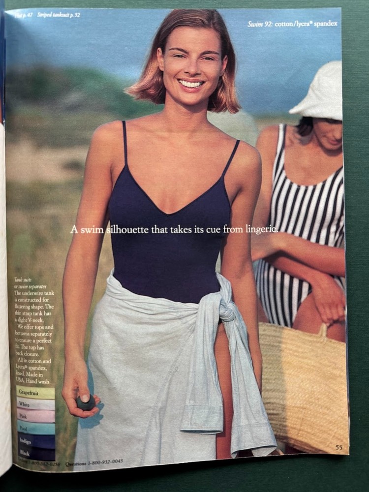 J.CREW SPRING/SUMMER 1992 CATALOG DEWEY NICKS LISA EISNER IN MARTHA'S VINEYARD
