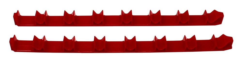 Low Profile Plastic Red 14 Tool Screw Driver Organizer Rail Kit