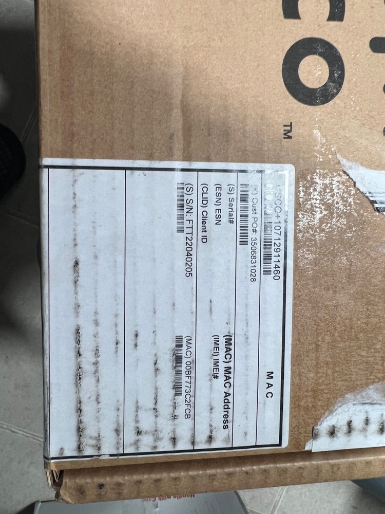 NEW Cisco CTS-SX20N-CODEC Telepresence Video Conference CODEC TTC7-21