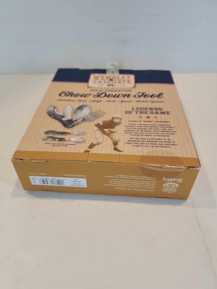 Wembley Tailgate Split Formation Chow Down Tool Fork/Knife/Spoon/Bottle Opener