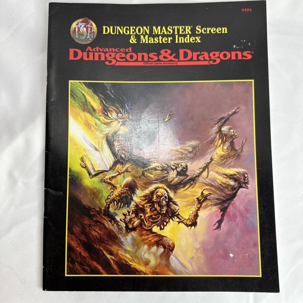 AD&D Advanced Dungeons & Dragons Dungeon  Master Index 9504 SEE DESCRIPTION