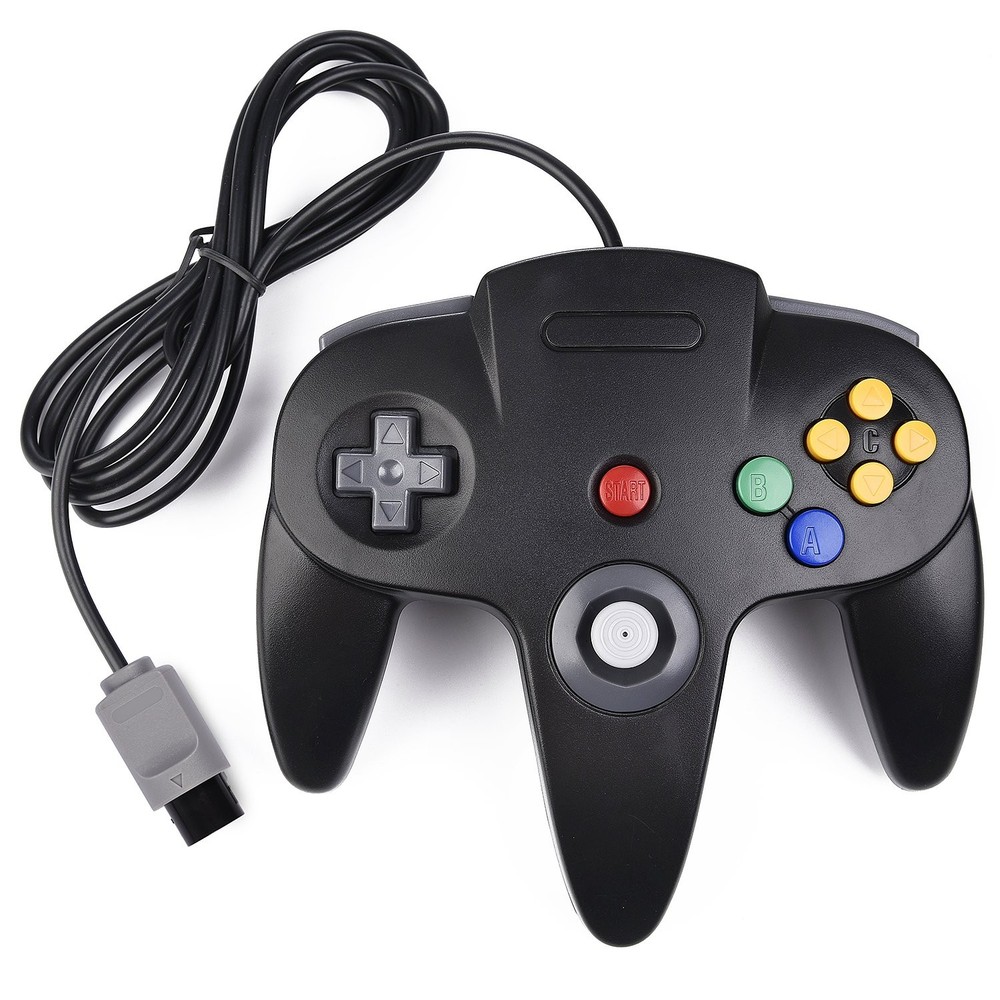 miadore N64 Classic Controller, Retro 64-bit Remote Gamepad Black