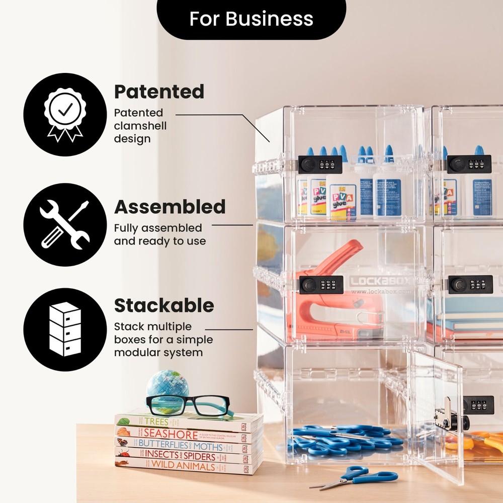 Lockabox One™ | Secure Code Compact Hygienic Food Medicine Lockable Storage Box