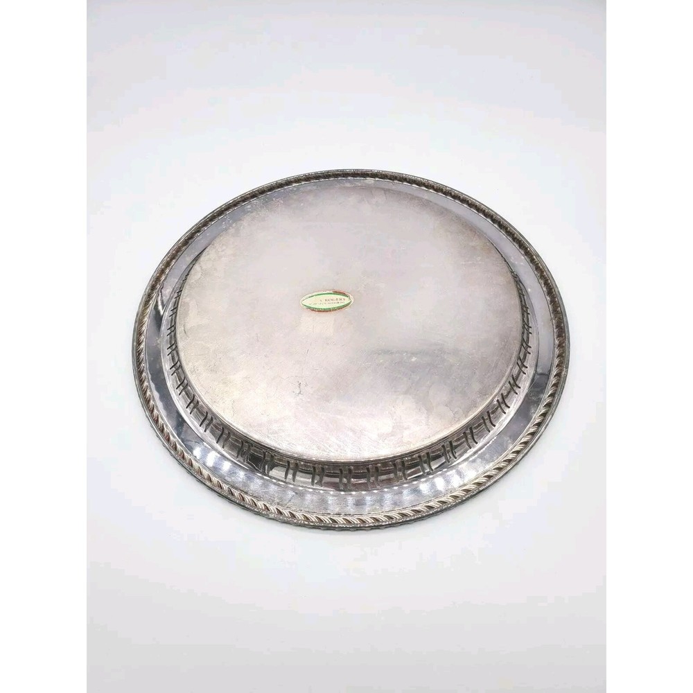 Wm A Rogers Ornate Silverplate 12" Tray