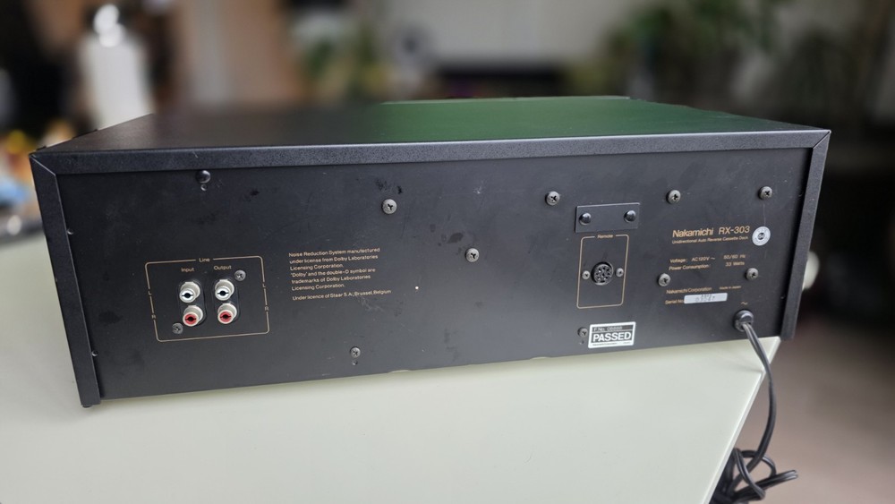 Nakamichi RX-303 Unidirectional Auto-Reverse Cassette Deck.