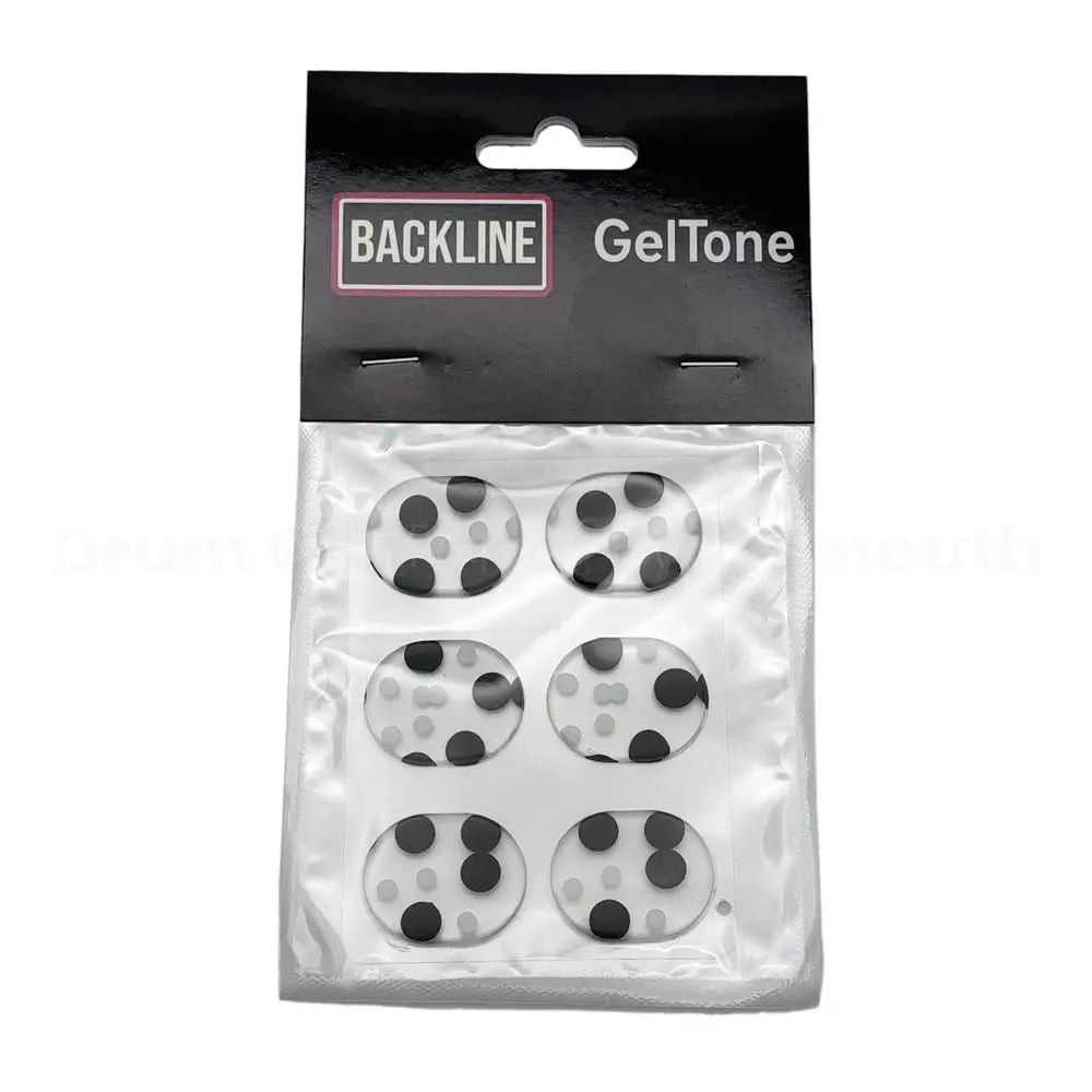 Backline Geltone Drum Dampener, Oval EQ 6pack Black & White