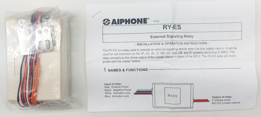AIPHONE RY-ES External Signaling Relay