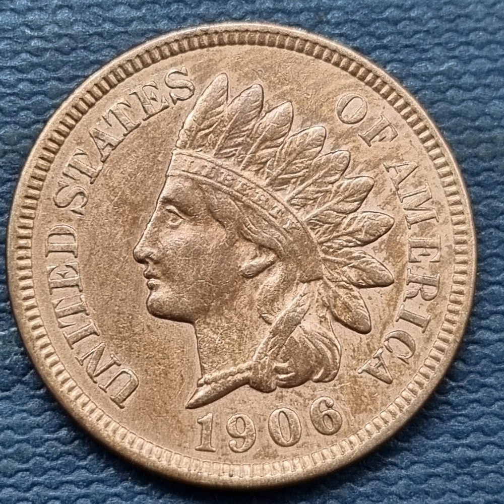 1906 Indian Head Cent 1c UNC Uncirculated #100375