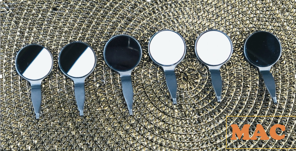 4 Pcs Dental Mouth Mirror front surface Cone Socket #5 - FOG FREE