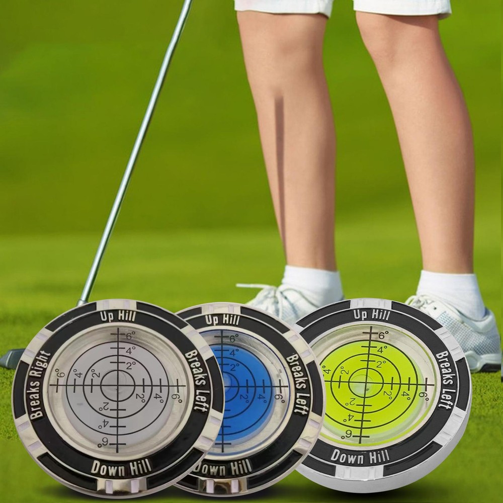 Golf Green Reader Compact Double Sided Round Golf Slope Putting Level
