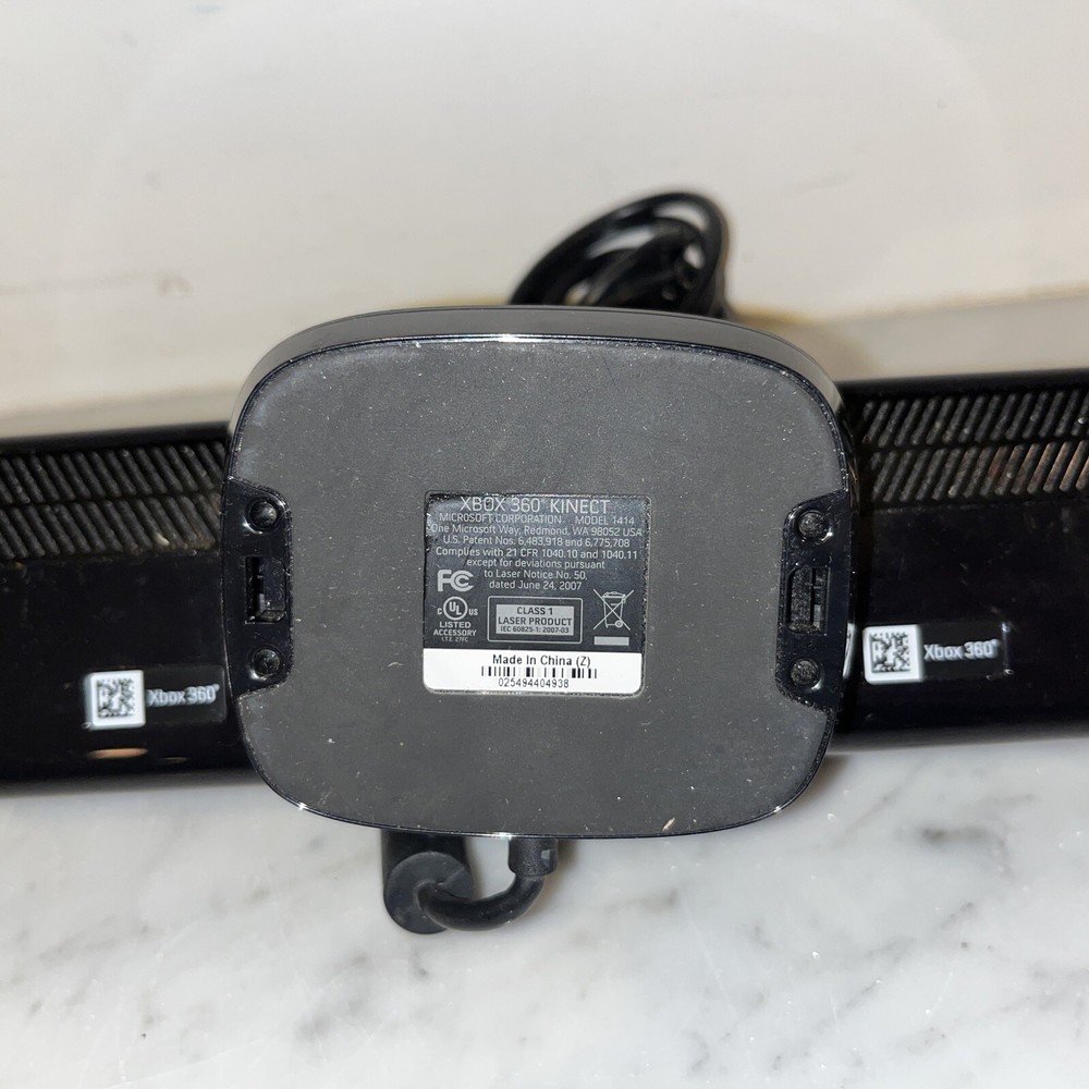 Microsoft 1414 Xbox 360 Kinect Sensor Bar Only - Black Bundle Of 2