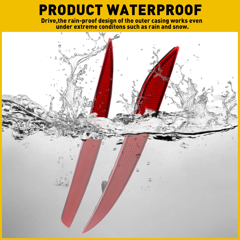 Rear Bumper Reflector Tail Lamp Case Left & Right For 2020-2022 Tesla Model Y