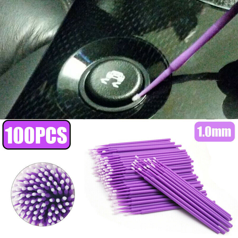 100x Car Touch Up Paint Micro Brush Brushes Small Tips Applicator Tool Universal
