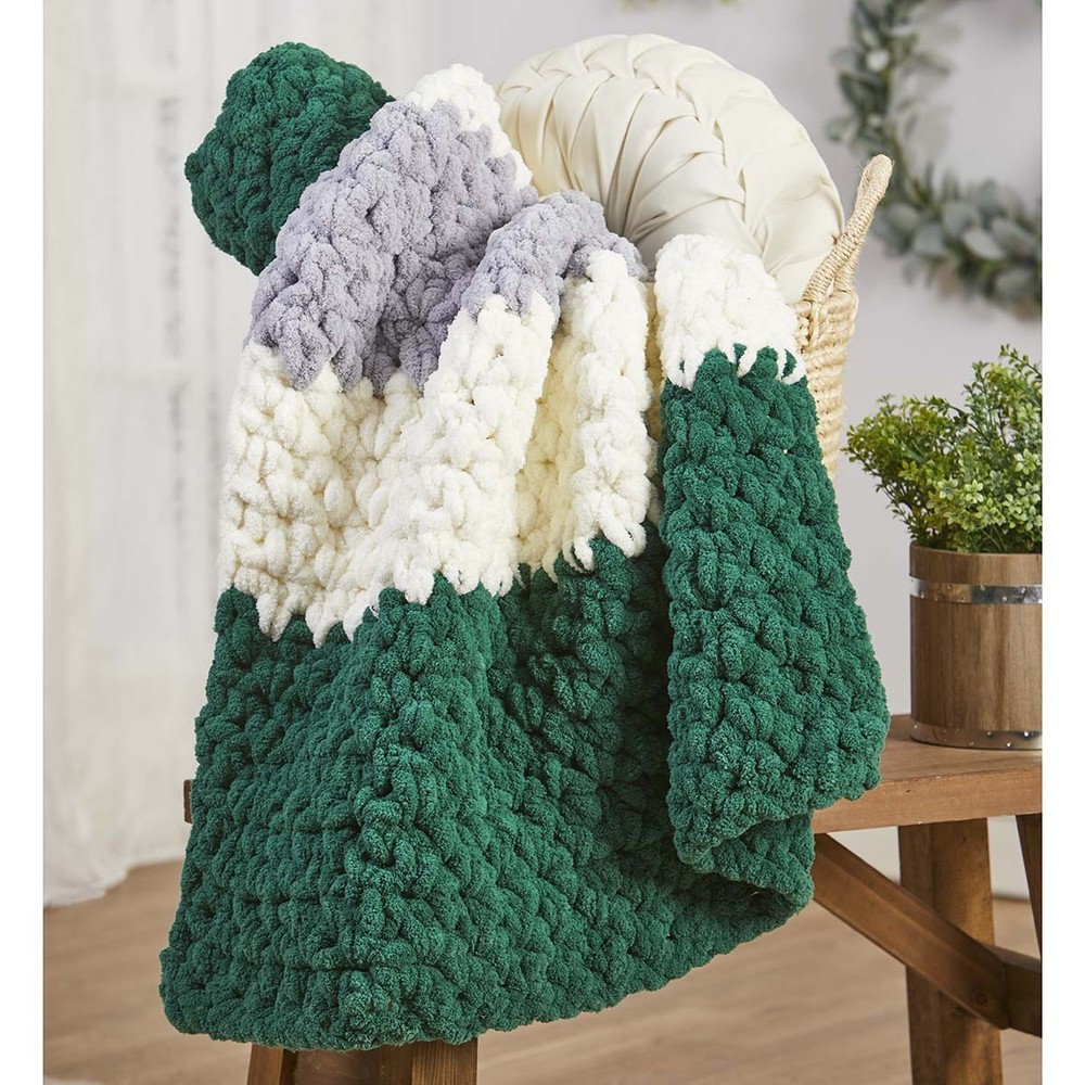 Soho™ Titan Stripes Throw Crochet Kit