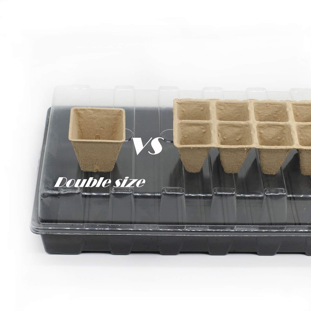 Seed Starter Kit with Peat Pots for Seedlings Seed Starter Tray, Including 10...