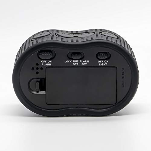 Timelink Smartlight Digital Rubber Outer Shell Alarm Clock (Black)