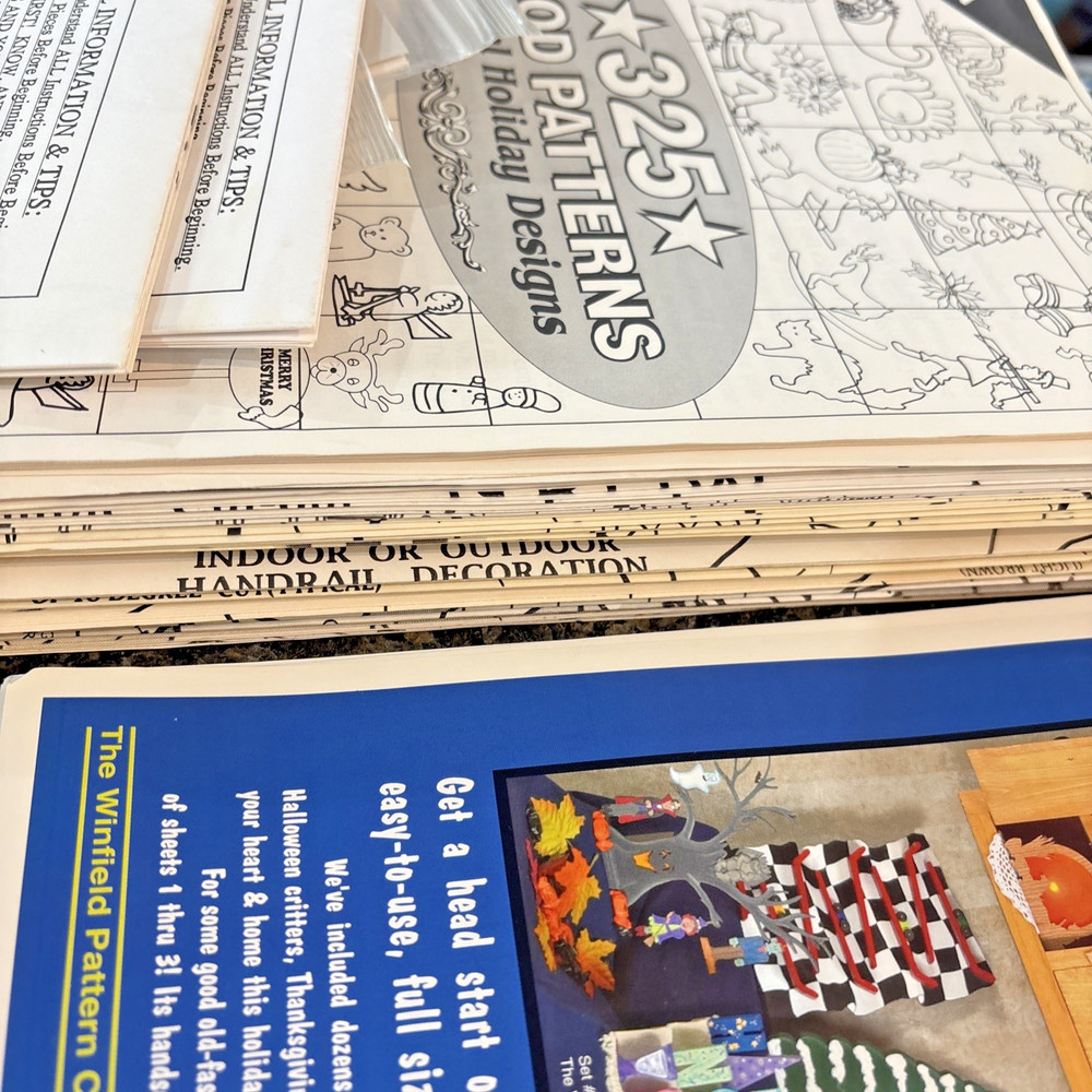 Winfield Full Size Woodcraft PATTERNS-HUGE!! LOT ALL NEW PATTERNS MIXED
