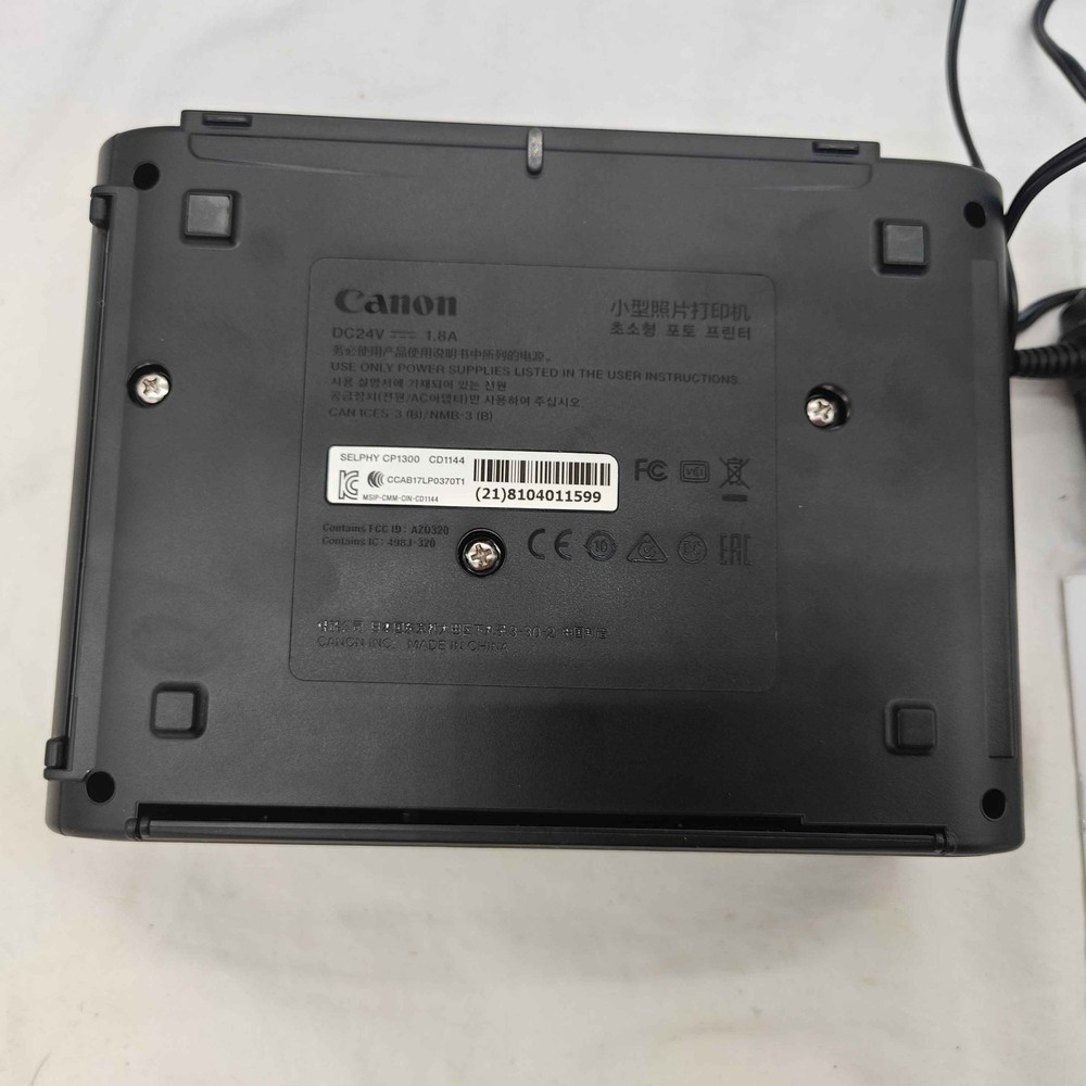 Canon SELPHY CP1300 Compact Wireless Black Photo Printer
