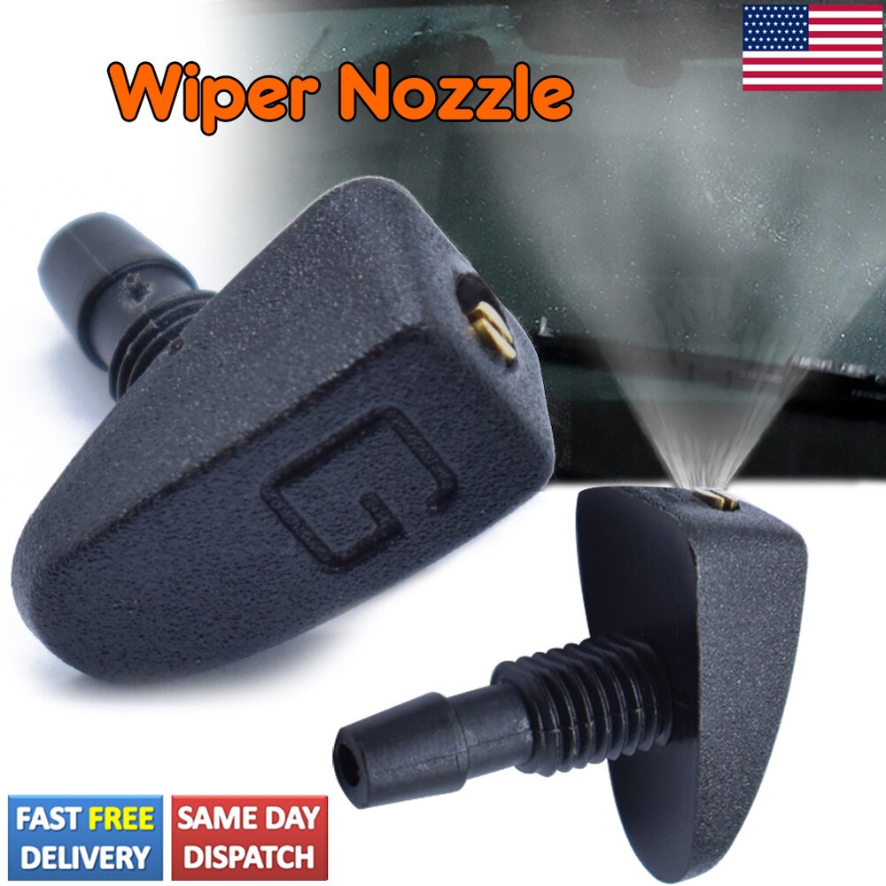 Car Front Windshield Wiper Nozzle Spray Washer Sprinkler Universal 2Pcs/Set